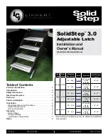 Предварительный просмотр 1 страницы Lippert Components SolidStep 3.0 Installation And Owner'S Manual