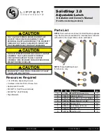 Предварительный просмотр 3 страницы Lippert Components SolidStep 3.0 Installation And Owner'S Manual