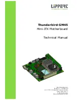 Lippert Components Thunderbird-GM45 Technical Manual предпросмотр