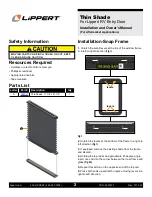 Предварительный просмотр 2 страницы Lippert 786037 Installation And Owner'S Manual