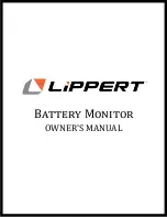 Lippert Battery Monitor Owner'S Manual preview