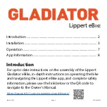 Preview for 2 page of Lippert GLADIATOR Lippert Quick Start Manual