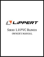 Lippert Sirio 1.0 PVC Owner'S Manual preview