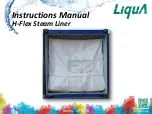 Предварительный просмотр 1 страницы Liqua H-Flex Steam Liner Instruction Manual