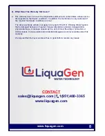 Предварительный просмотр 11 страницы LiquaGen 6 stage Owner'S Manual