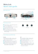 Предварительный просмотр 1 страницы Liquid Instruments Moku:Lab Quick Start Manual