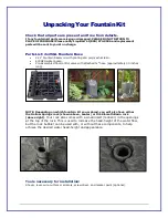 Preview for 2 page of LiquidArt Hollow Springs Installation Manual