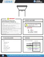 Preview for 1 page of LiRON LiGHTING LEDBLR Installation Manual