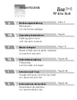 Lisa RF time flash Operating Instructions Manual предпросмотр