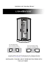 LisnaWaters LW-AU-S100-100x100-STEAM Installation And Operating Manual preview