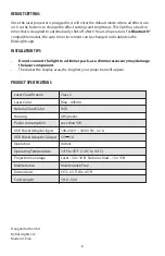 Preview for 6 page of lissLights Sky Lite 2.0 User Manual
