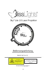 Preview for 22 page of lissLights Sky Lite 2.0 User Manual