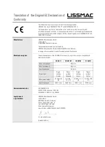 Preview for 82 page of Lissmac COMPACTCUT 201 D Operating Manual