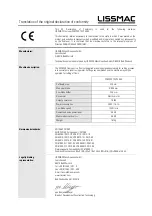 Preview for 44 page of Lissmac COMPACTCUT 400 E Operating Manual