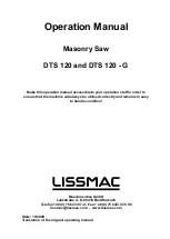 Lissmac DTS 120 Operation Manual preview