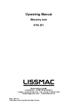 Preview for 1 page of Lissmac DTS 271 Operating Manual