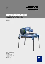 Lissmac DTS 402 Operating Instructions Manual preview