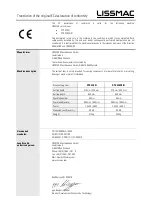 Preview for 29 page of Lissmac DTS 420 N Operating Manual