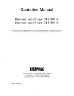 Preview for 1 page of Lissmac DTS 901-H Operation Manual