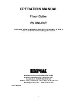 Lissmac FS UNI-CUT Operation Manual preview