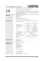 Preview for 71 page of Lissmac MULTICUT 550 GH Operating Manual