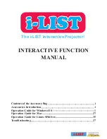 List Premier Education i-LIST Function Manual предпросмотр