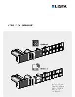 Preview for 1 page of Lista Code Lock User Handbook Manual