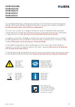 Preview for 3 page of Lista L3627 User Manual