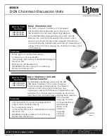 Предварительный просмотр 2 страницы Listen Technologies DCN Delegate Discussion Units LBB 3530/00 Brochure & Specs