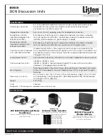 Предварительный просмотр 3 страницы Listen Technologies DCN Delegate Discussion Units LBB 3530/00 Brochure & Specs