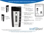 Listen Technologies ListenPoint LPT-M1 Quick Reference preview