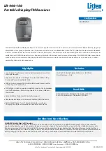 Предварительный просмотр 1 страницы Listen Technologies LR-400-150 Quick Reference