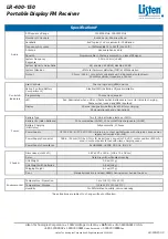 Предварительный просмотр 3 страницы Listen Technologies LR-400-150 Quick Reference