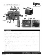 Preview for 2 page of Listen Technologies LR-600-072 Specification Sheet