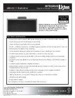 Preview for 1 page of Listen Technologies Radiator LBB 4511 Brochure & Specs