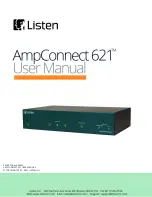 Предварительный просмотр 1 страницы Listen AmpConnect621 User Manual