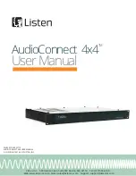 Предварительный просмотр 1 страницы Listen AudioConnect 4x4 User Manual