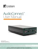 Предварительный просмотр 1 страницы Listen AudioConnect Series User Manual