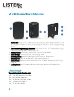 Preview for 7 page of Listen LA-490 User Manual