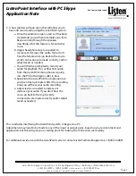 Preview for 7 page of Listen ListenPoint LPT-C6 Application Note