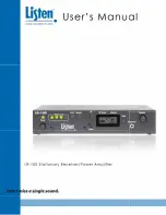 Preview for 1 page of Listen LR-100 Series User Manual