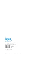 Preview for 32 page of Listen LR-100 Series User Manual