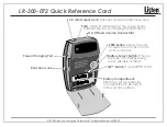 Listen LR-300-072 Quick Reference Card preview