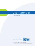 Listen LR-5200 User Manual preview