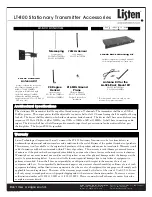 Preview for 3 page of Listen lt-800 User Manual