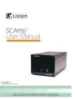 Preview for 1 page of Listen SC Amp User Manual