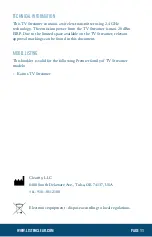 Preview for 11 page of ListenClear TV STREAMER User Manual