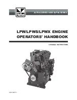 Lister Petter Alpha LPW Series Operator'S Handbook Manual preview