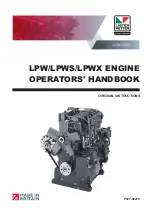 Lister Petter ALPHA LPW2 Operator'S Handbook Manual preview