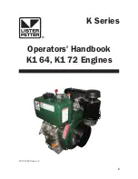 Preview for 1 page of Lister Petter K1 64 Operator'S Handbook Manual